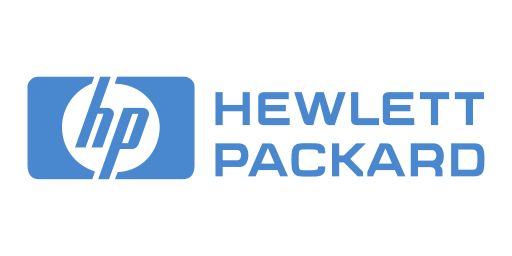 trusted brand hp - hewlett packard logo